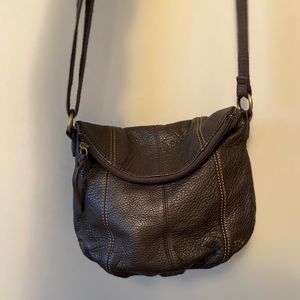The Sak Leather Crossover Bag - Brown